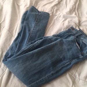 light washed banana republic skinny jeans